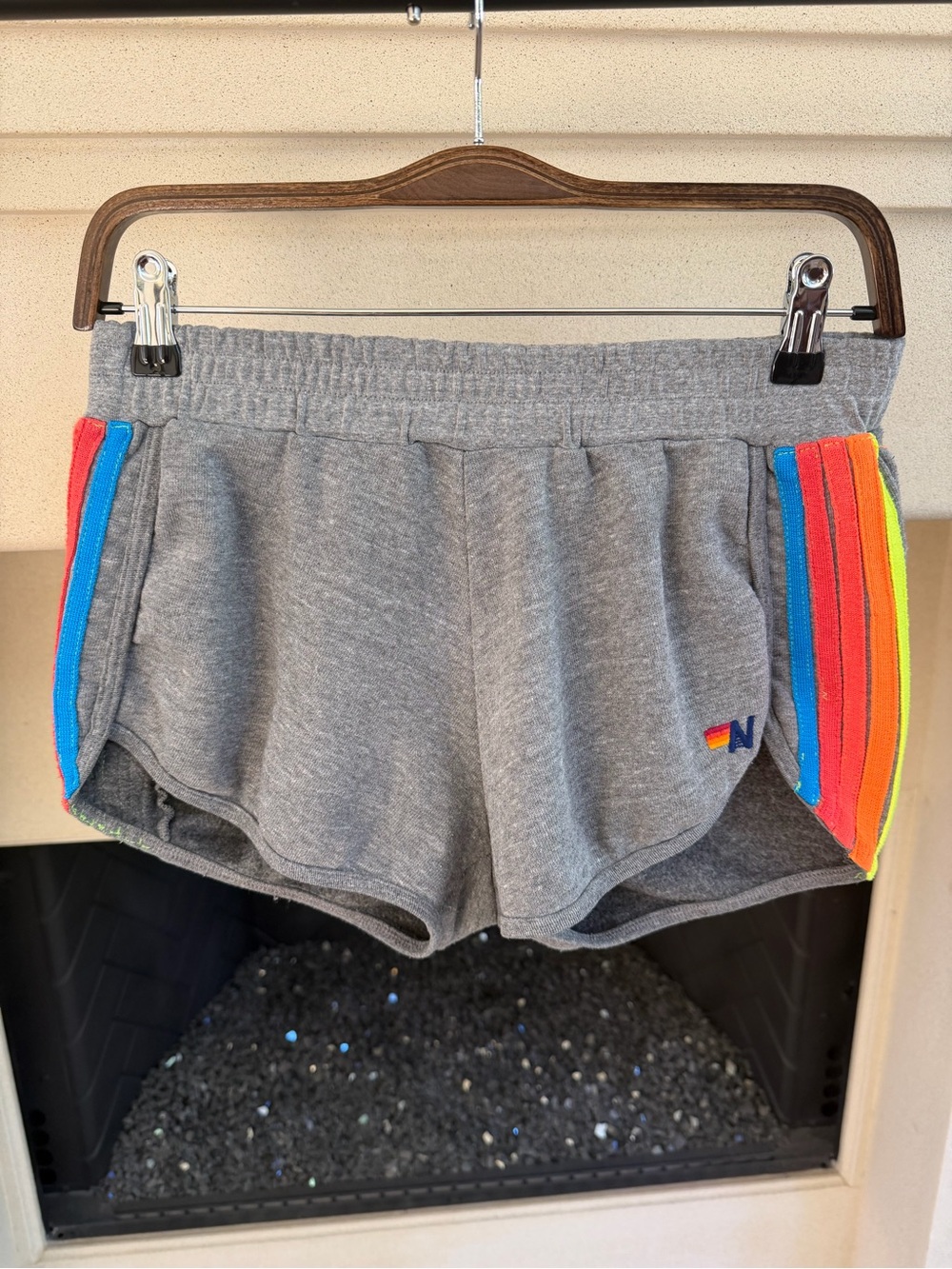 Aviator Nation Grey and Neon Shorts